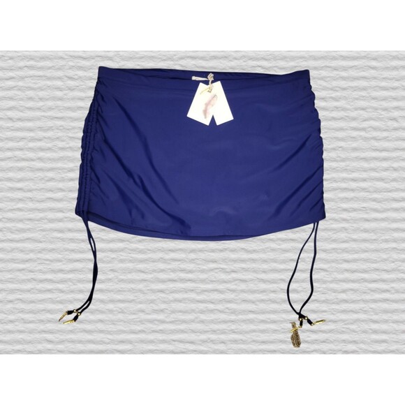 NEW Jessica Simpson 2pc Tankini Skirtini Swimsuit 1X Blue Embroidered - Picture 8 of 16